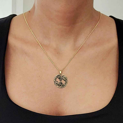 Gemini Pendant, Sterling Silver Gemini Necklace, Handmade Gemini Jewelry, Horoscope Gemini Necklace by SWISS PLUS - Zodiac Co