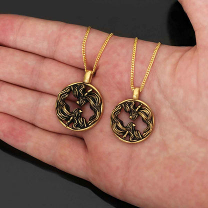 Gemini Pendant, Sterling Silver Gemini Necklace, Handmade Gemini Jewelry, Horoscope Gemini Necklace by SWISS PLUS - Zodiac Co