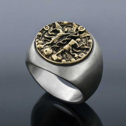 Gemini Horoscope Ring by SWISS PLUS - Zodiac Collection - view 2