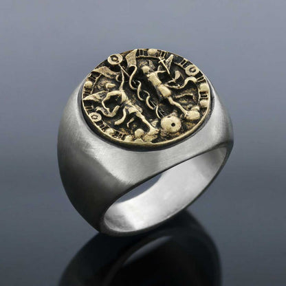 Gemini Horoscope Ring by SWISS PLUS - Zodiac Collection - view 3