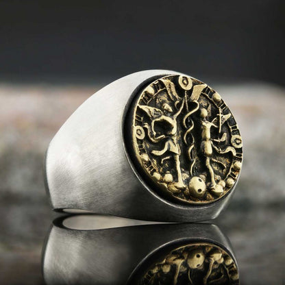 Gemini Horoscope Ring by SWISS PLUS - Zodiac Collection