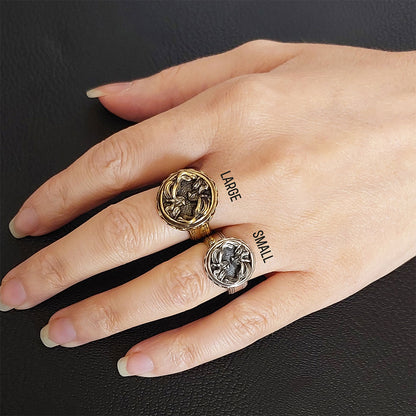 Gemini Zodiac Silver Ring by SWISS PLUS - Zodiac Collection - view 5