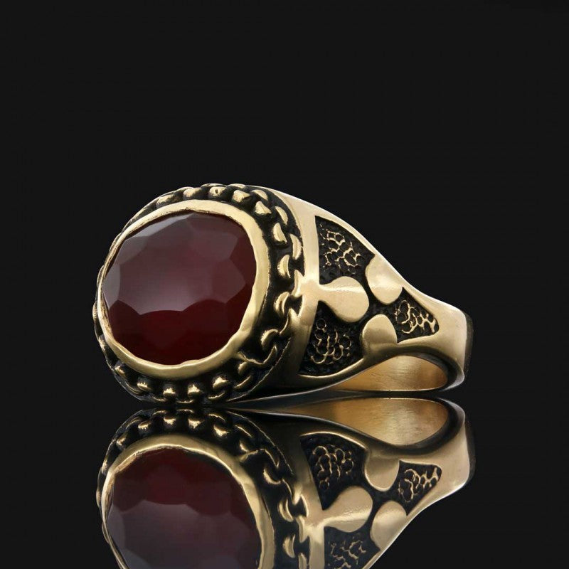 Gemstone Men Ring - view 6