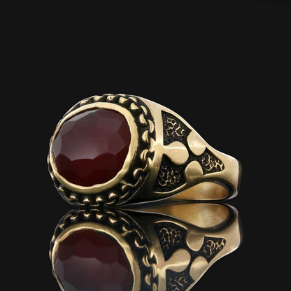 Gemstone Men Ring by SWISS PLUS - Unique Design Rings - view 6