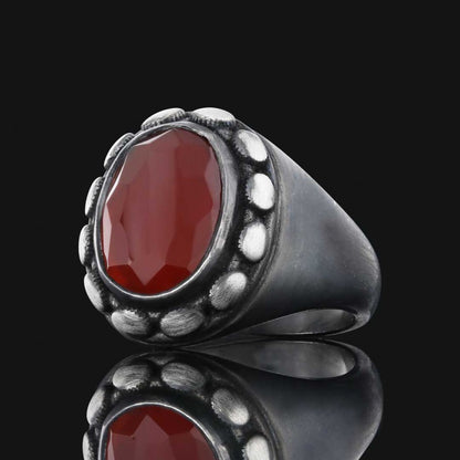 Special Design Gemstone Men Ring by SWISS PLUS - Unique Design Rings - view 3