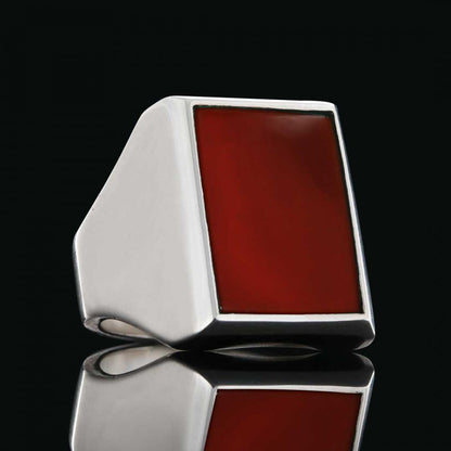 Gemstone Ring Silver 925 Sterling by SWISS PLUS - Unique Design Rings