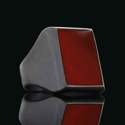 Gemstone Ring Silver 925 Sterling by SWISS PLUS - Unique Design Rings - view 5