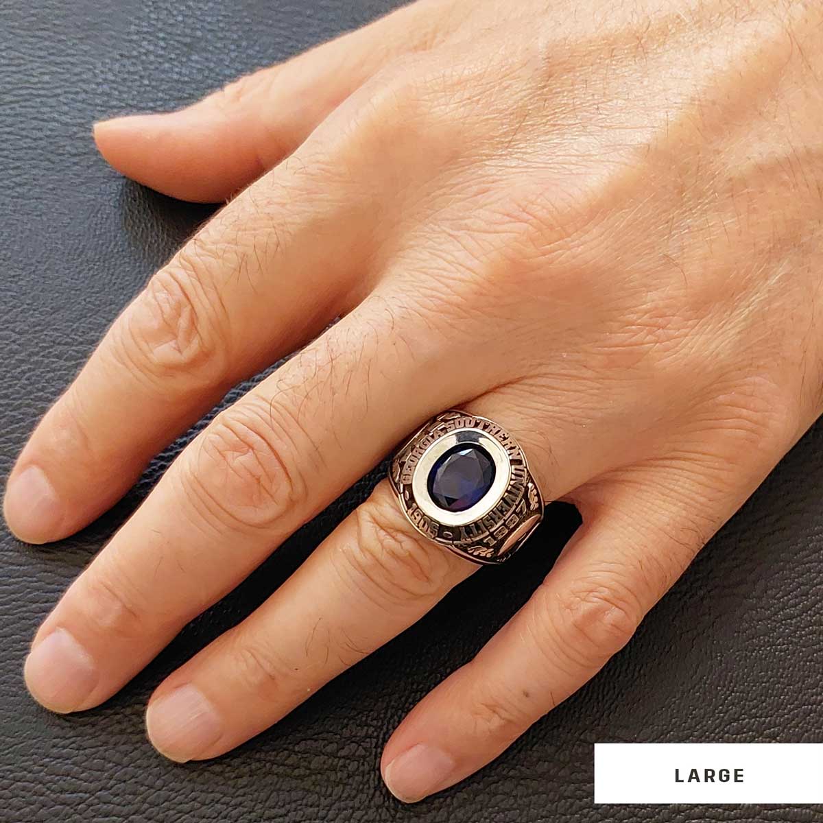 Georgia Southern University Ring, Customized High School Ring, University Ring, Customized Class Ring - view 3