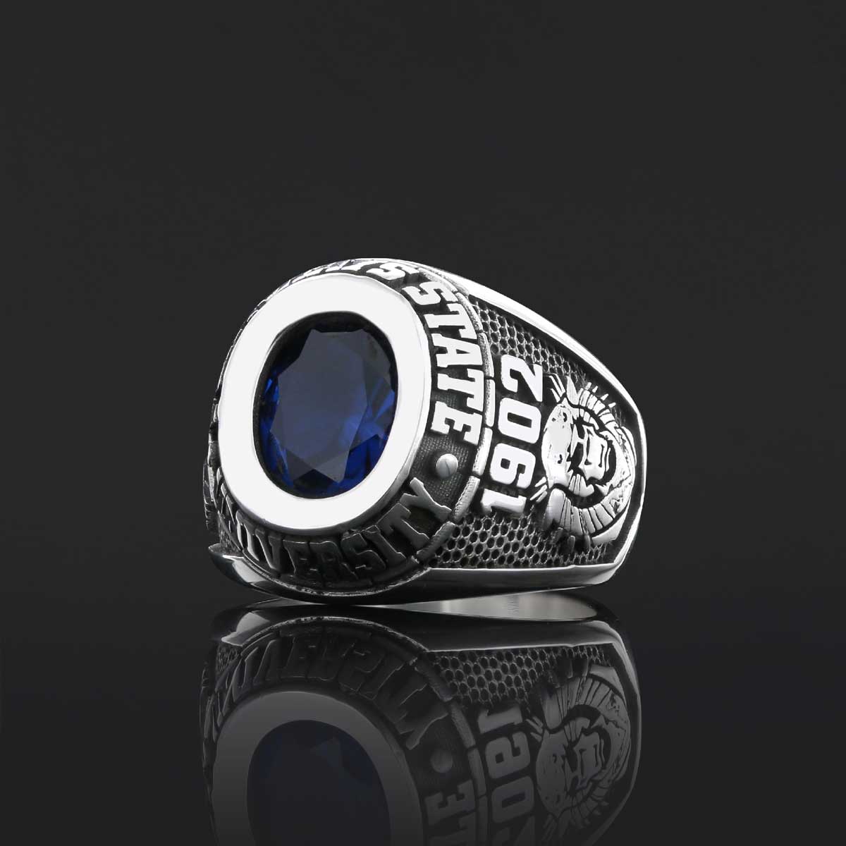 Georgia Southern University Ring, Customized High School Ring, University Ring, Customized Class Ring - view 5