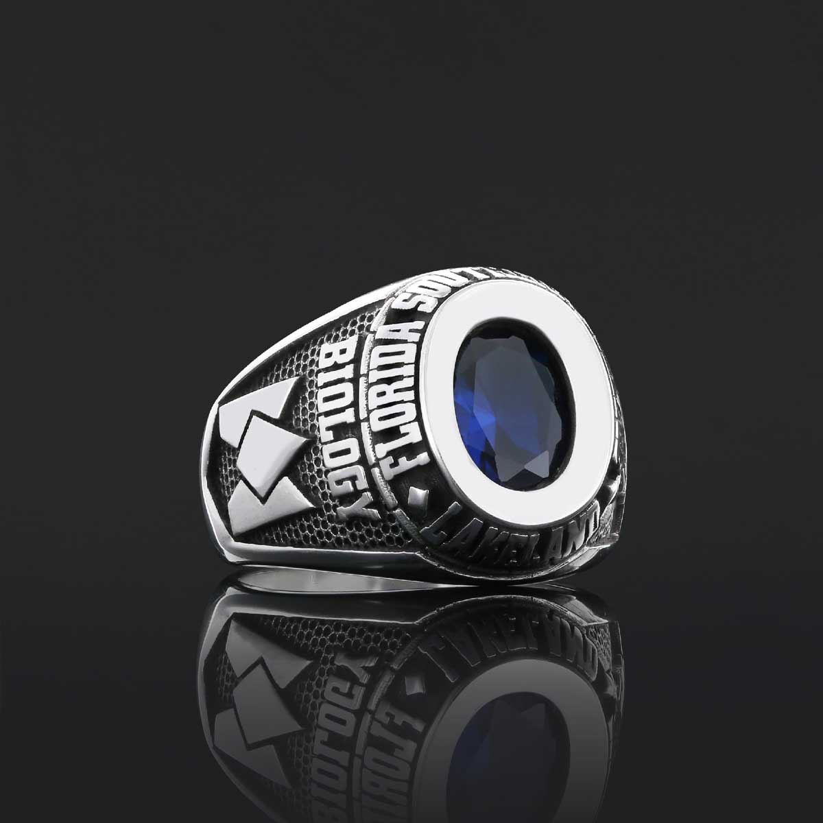 Georgia Southern University Ring, Customized High School Ring, University Ring, Customized Class Ring - view 7