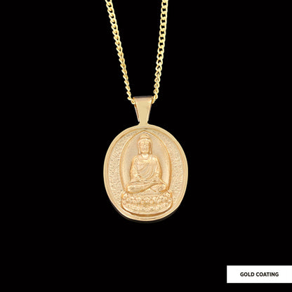 Goddess of Mercy Necklace, Buddha Pendant, Buddha Silver Necklace, Religious Necklace, Buddhist Gift by SWISS PLUS - Buddhist