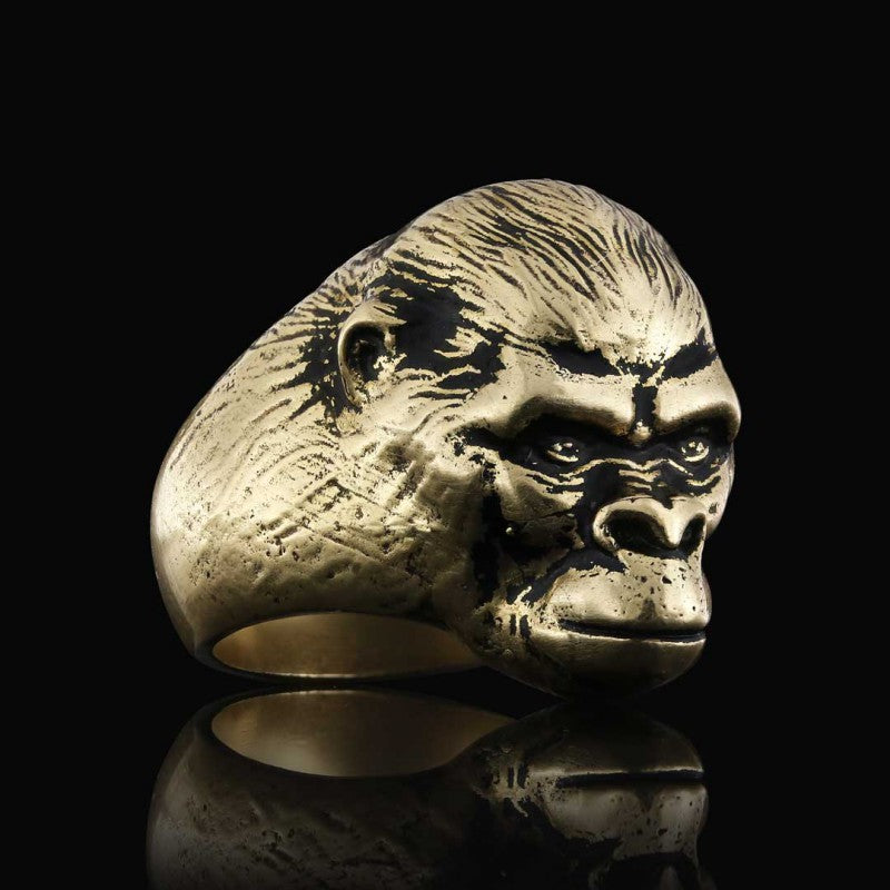Gorilla Silver Ring by SWISS PLUS - Unique Design Rings - view 2