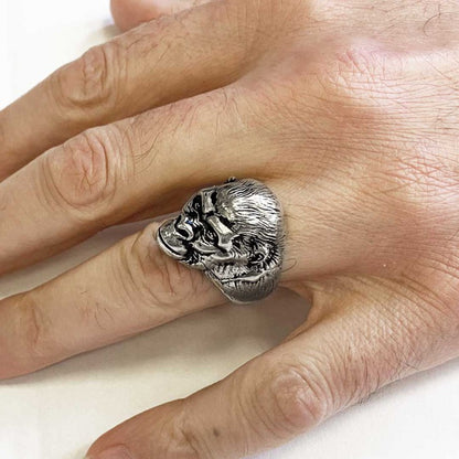 Gorilla Silver Ring by SWISS PLUS - Unique Design Rings - view 4