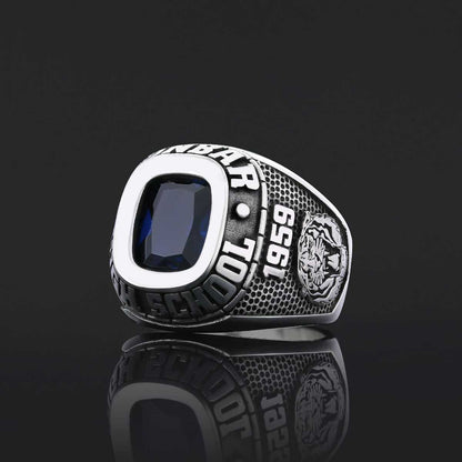 Graduation Collage Ring, Customized High School Ring, University Ring, Customized Class Ring by SWISS PLUS - Custom College C