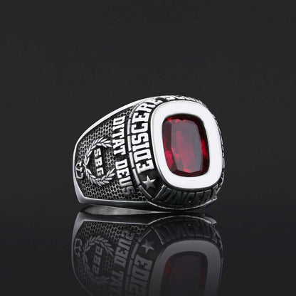 Graduation Collage Ring, Customized High School Ring, University Ring, Customized Class Ring by SWISS PLUS - Custom College C