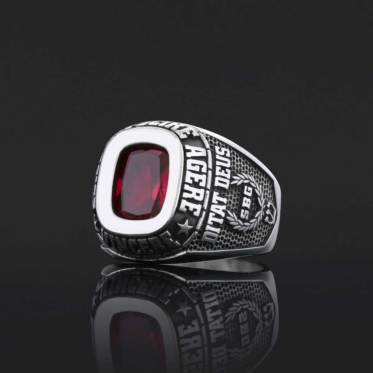 Graduation Collage Ring, Customized High School Ring, University Ring, Customized Class Ring - view 5
