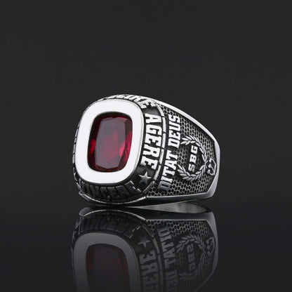 Graduation Collage Ring, Customized High School Ring, University Ring, Customized Class Ring by SWISS PLUS - Custom College C