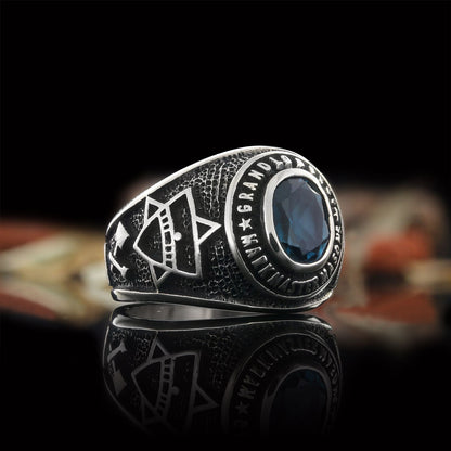 Grand Lodge Of Mark Master Masoss Ring by SWISS PLUS - Mason Collection