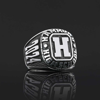 Hammund High School Ring, Üniversity Graduation Ring, Class Ring, College Class Ring by SWISS PLUS - Custom College Class Rin