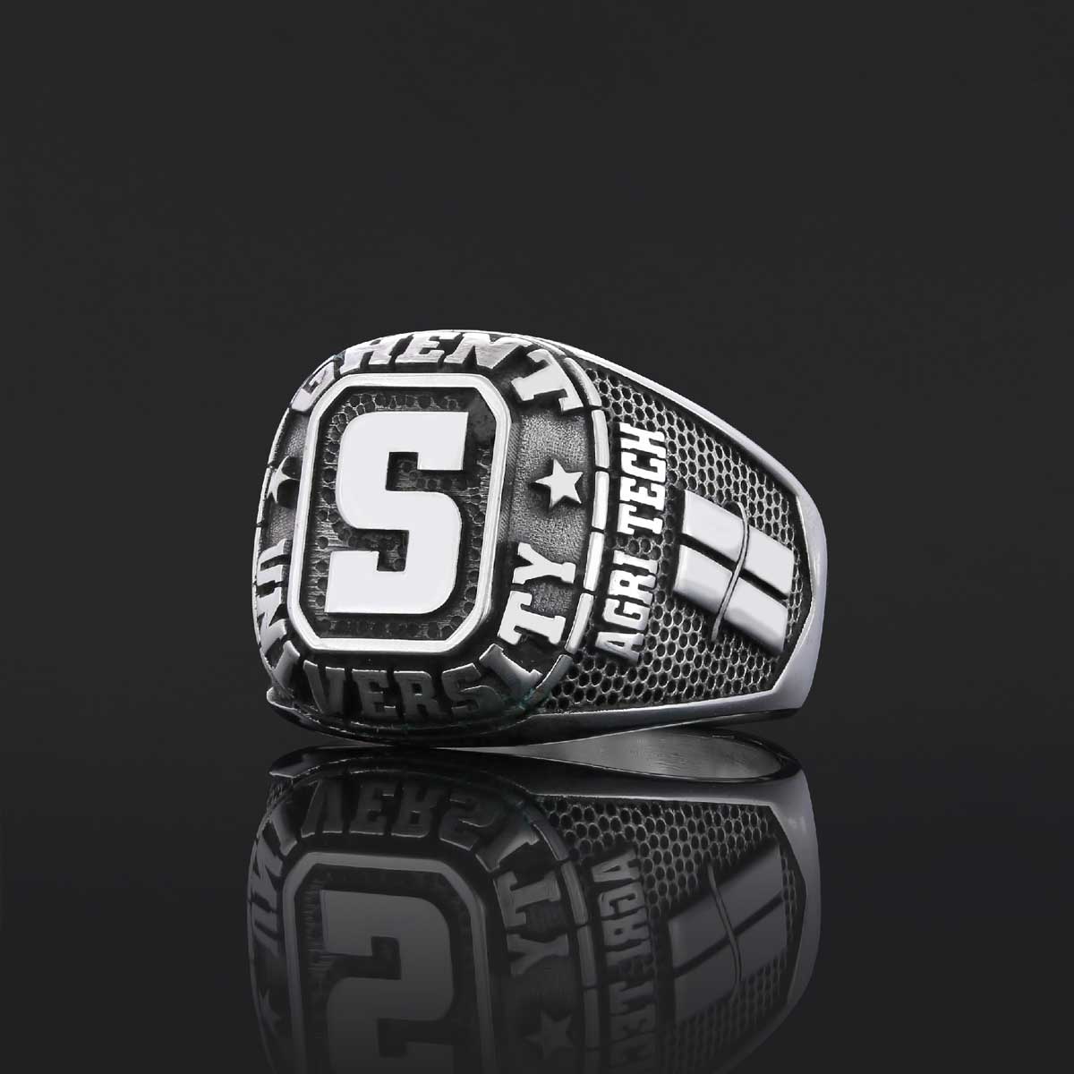 Hammund High School Ring, Üniversity Graduation Ring, Class Ring, College Class Ring - view 5