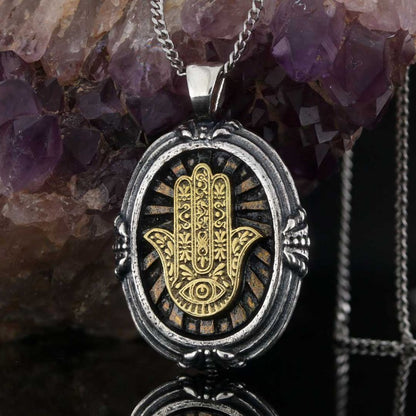 Jewish Hamsa Pendant by SWISS PLUS - Jewish Collection