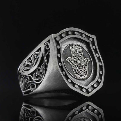 Hamsa Ring by SWISS PLUS - Jewish Collection - view 2