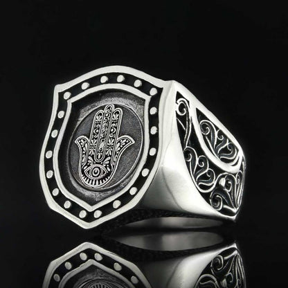 Hamsa Ring by SWISS PLUS - Jewish Collection - view 3
