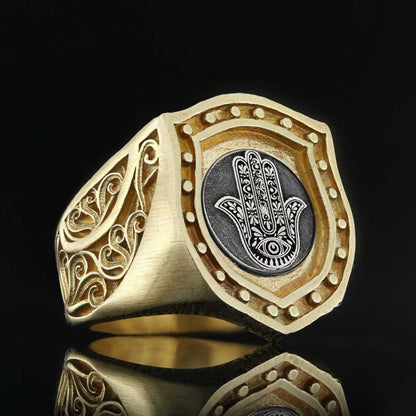 Hamsa Ring by SWISS PLUS - Jewish Collection - view 4