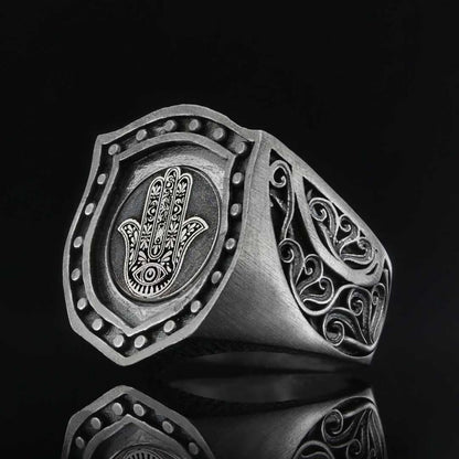 Hamsa Ring by SWISS PLUS - Jewish Collection - view 5