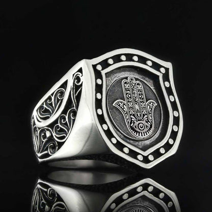 Hamsa Ring by SWISS PLUS - Jewish Collection - view 6