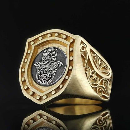 Hamsa Ring by SWISS PLUS - Jewish Collection - view 7