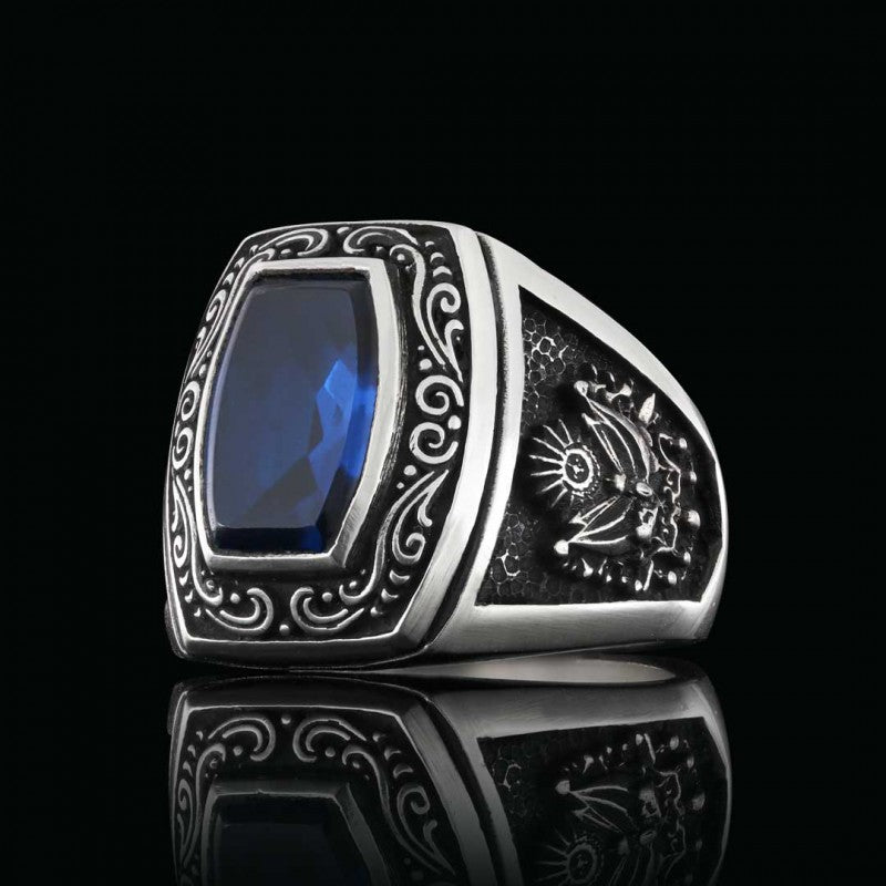 Hand Made Rounded Ottoman State Coat of Arms Tughra Ring - view 3