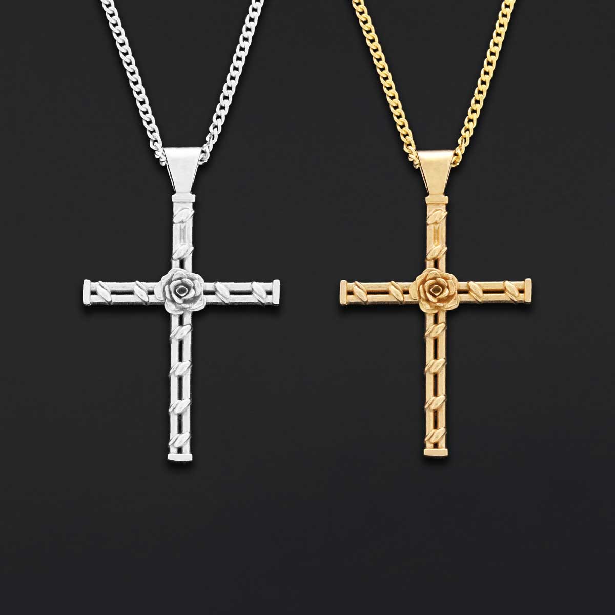 Handmade Amorc Necklace, Rosicrucian Jewelry, Cross Necklace by SWISS PLUS - Christian Collection - view 2