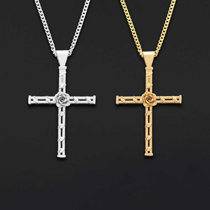 Handmade Amorc Necklace, Rosicrucian Jewelry, Cross Necklace by SWISS PLUS - Christian Collection - view 2