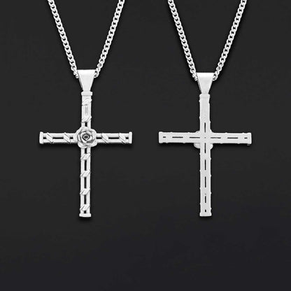 Handmade Amorc Necklace, Rosicrucian Jewelry, Cross Necklace by SWISS PLUS - Christian Collection - view 3