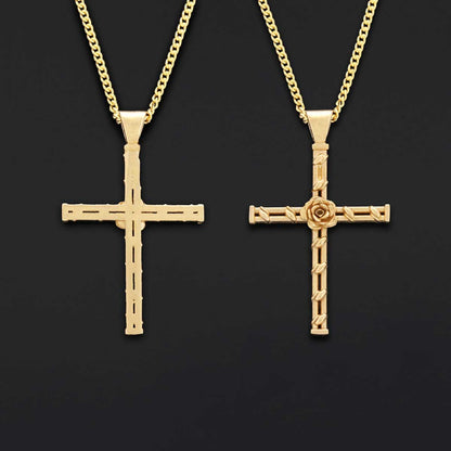 Handmade Amorc Necklace, Rosicrucian Jewelry, Cross Necklace by SWISS PLUS - Christian Collection - view 4