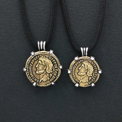 Handmade Antoninus Pius Aureus Roma Coin Women Pendant by SWISS PLUS - Unique Design Women Pendants - view 2