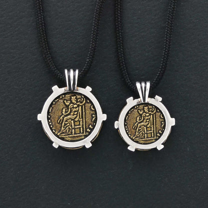 Handmade Antoninus Pius Aureus Roma Coin Women Pendant by SWISS PLUS - Unique Design Women Pendants - view 3
