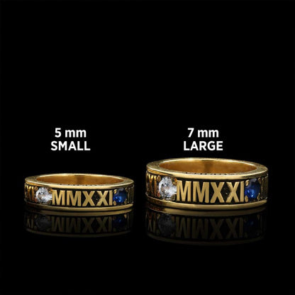 Handmade Harvard Business School Class Band Ring by SWISS PLUS - Custom College Class Rings - view 7