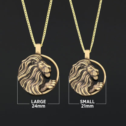 Handmade Leo Pendant, Sterling Silver Leo Necklace, Leo Jewelry, Horoscope Leo Necklace by SWISS PLUS - Zodiac Collection - v