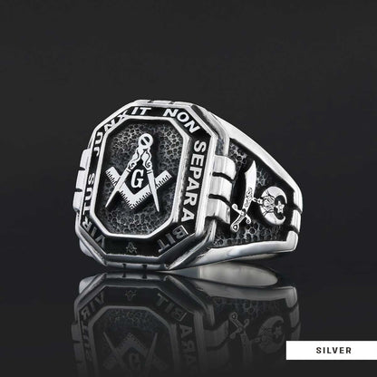 Handmade Lodge Masonic Ring, Custom Mason Ring by SWISS PLUS - Mason Collection - view 3