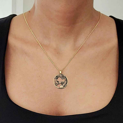 Handmade Pisces Pendant, Sterling Silver Pisces Necklace, Pisces Jewelry, Horoscope Pisces Necklace by SWISS PLUS - Zodiac Co