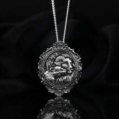 Handmade Silver Lion Pendant by SWISS PLUS - Unique Design Handmade Pendants - view 4
