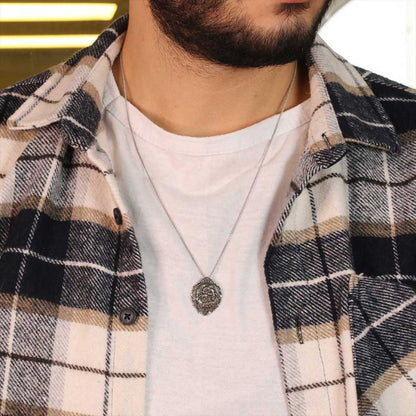 Handmade Silver Lion Pendant by SWISS PLUS - Unique Design Handmade Pendants - view 5