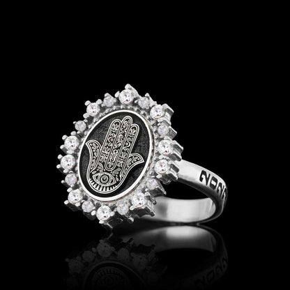 Handmade Special 925 Sterling Silver Hamsa Women Ring by SWISS PLUS - 925 Sterling Silver Rings for Men & Women - view 5