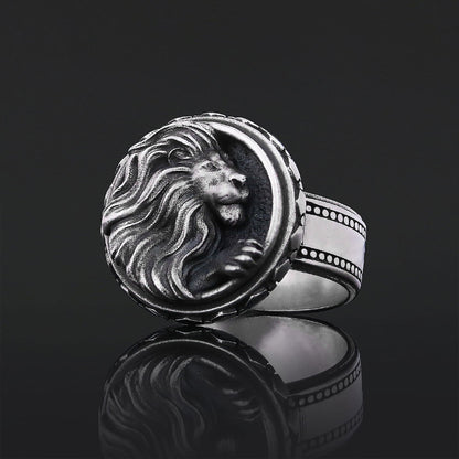 Handmade Sterling Silver Leo Ring by SWISS PLUS - Zodiac Collection - view 3