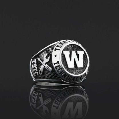 High School graduate Ring, University Class Ring, Graduation Gift by SWISS PLUS - Custom College Class Rings - view 4