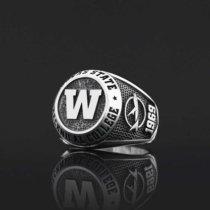 High School graduate Ring, University Class Ring, Graduation Gift by SWISS PLUS - Custom College Class Rings - view 5
