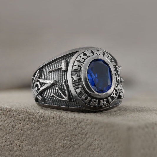 Hkembl Turkiye Masonic Ring, Free Mason Ring, Mens Masonic Rings, Masonic Jewelry - view 1