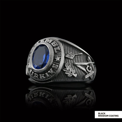 Hkembl Turkiye Masonic Ring, Free Mason Ring, Mens Masonic Rings, Masonic Jewelry by SWISS PLUS - Mason Collection - view 4